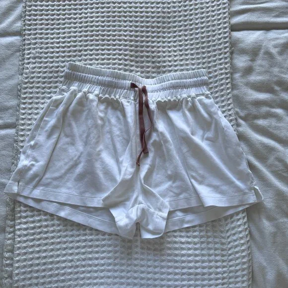 Lunya Pima Cotton Wide Leg Lounge Short - Picture 2 of 5